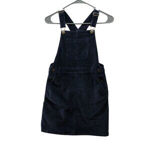 Crewcuts Girls Corduroy Overall Dress Size‎ 10 Navy Blue